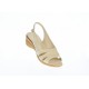 Sandale dama din piele naturala box, bej, platforme de 5cm, S4BEJ