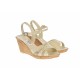 Sandale dama bej din piele naturala box - S5BEJ
