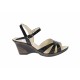 Sandale dama negre din piele naturala cu platforme de 6 cm S5N