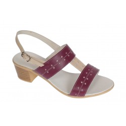 Sandale dama din piele naturala in doua culori Bej cu Grena S7NBEJGR