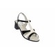 Sandale dama din piele naturala box, negru lac, alb, S8NALAC