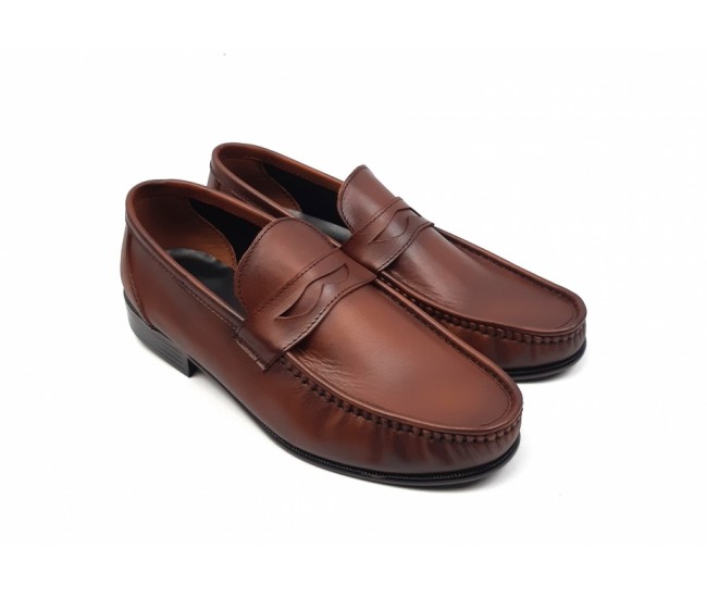 Pantofi barbati din piele naturala de culoare maro - SC1M