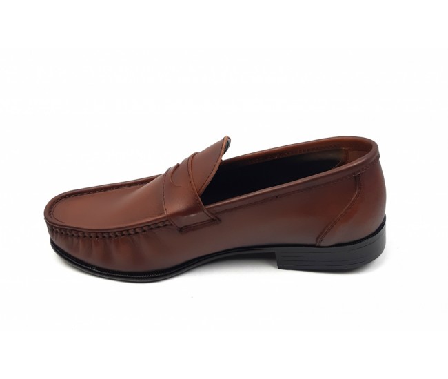 Pantofi barbati din piele naturala de culoare maro - SC1M