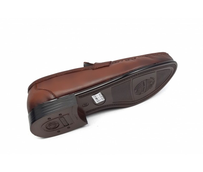 Pantofi barbati din piele naturala de culoare maro - SC1M