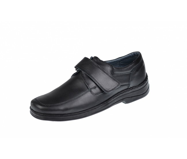 Pantofi barbati casual din piele naturala, inchidere cu scai, arici - SCAI