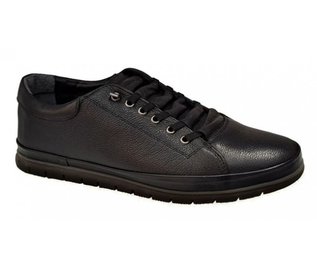 Pantofi barbati casual din piele naturala cu inchidere elastica SCV1022N