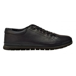Pantofi barbati casual din piele naturala cu inchidere elastica SCV1022N
