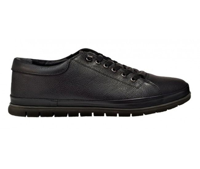 Pantofi barbati casual din piele naturala cu inchidere elastica SCV1022N