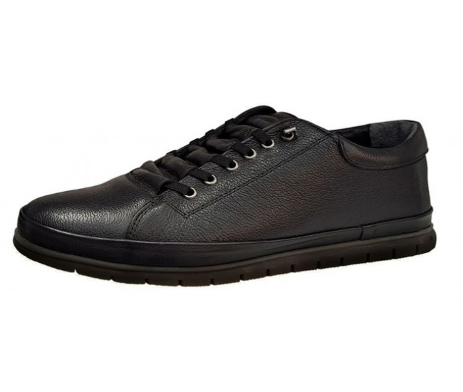 Pantofi barbati casual din piele naturala cu inchidere elastica SCV1022N