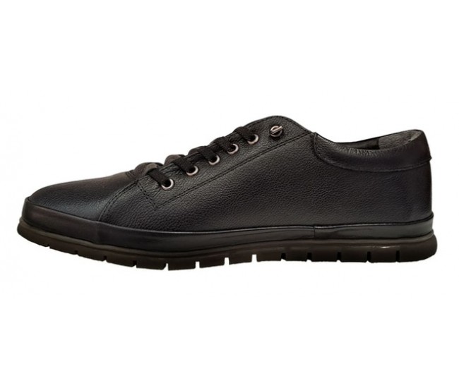 Pantofi barbati casual din piele naturala cu inchidere elastica SCV1022N