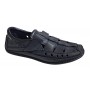Sandale barbati casual din piele naturala - Model Negru SCV1N