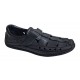 Sandale barbati casual din piele naturala - Model Negru SCV1N