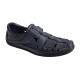 Sandale barbati casual din piele naturala - Model Negru SCV1N