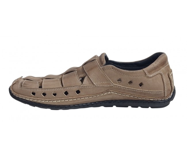 Sandale barbati casual din piele naturala - Model Nisip SCV1SP