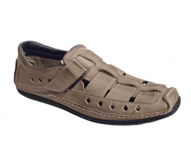 Sandale barbati casual din piele naturala - Model Nisip SCV1SP