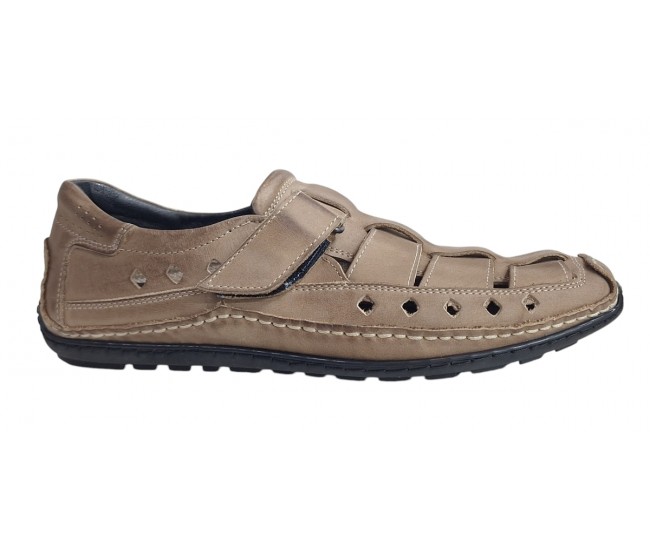 Sandale barbati casual din piele naturala - Model Nisip SCV1SP