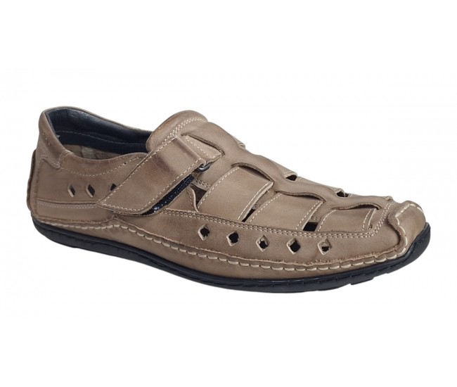 Sandale barbati casual din piele naturala - Model Nisip SCV1SP