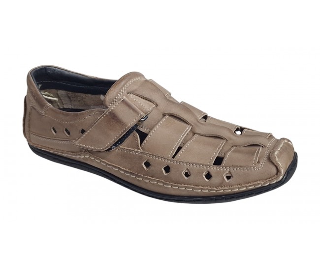 Sandale barbati casual din piele naturala - Model Nisip SCV1SP