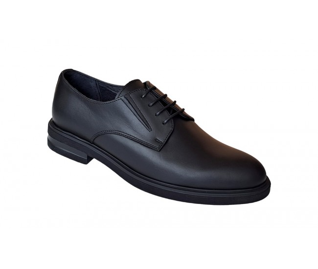 Pantofi barbati, casual, din piele naturala, Negru, X Confort, SCV270N