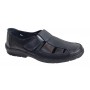 Sandale barbati casual din piele naturala - Model Negru SCV295AN