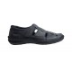 Sandale barbati casual din piele naturala - Model Negru SCV2N