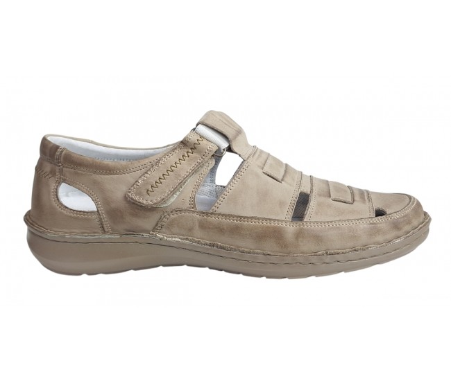 Sandale barbati casual din piele naturala - Model Nisip SCV2SP