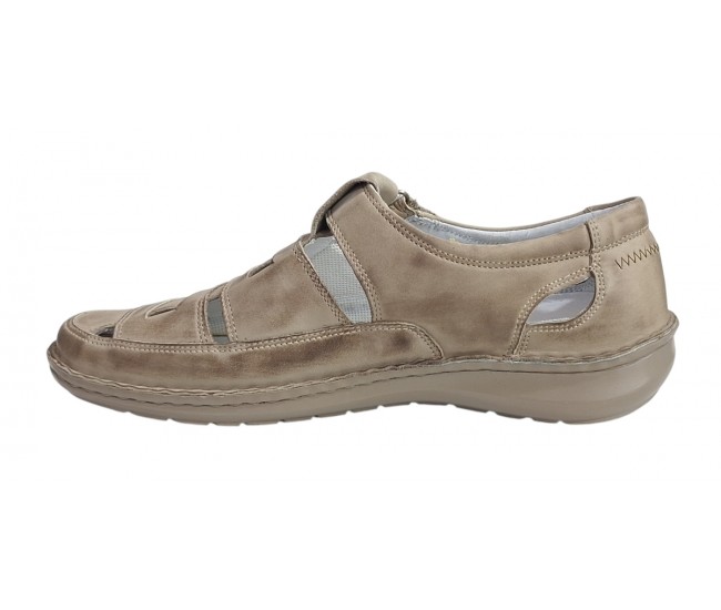 Sandale barbati casual din piele naturala - Model Nisip SCV2SP