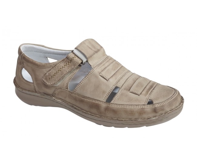 Sandale barbati casual din piele naturala - Model Nisip SCV2SP