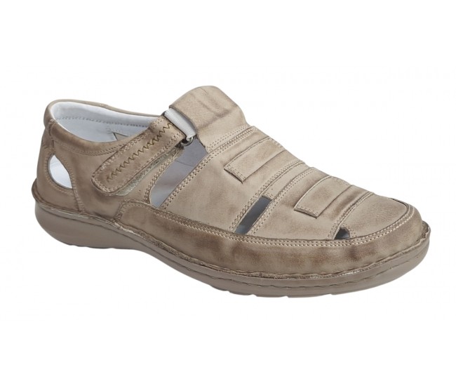 Sandale barbati casual din piele naturala - Model Nisip SCV2SP