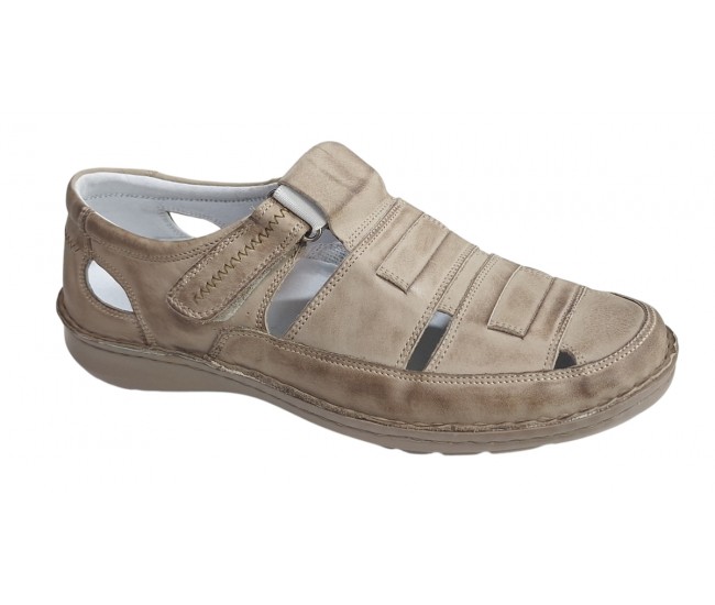 Sandale barbati casual din piele naturala - Model Nisip SCV2SP