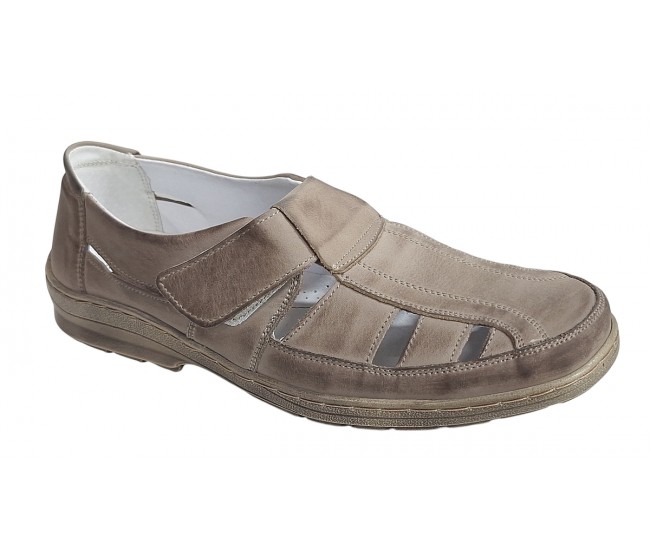 Sandale barbati casual din piele naturala - Model Nisip SCV3SP