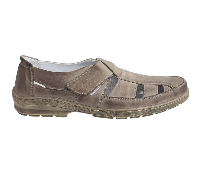 Sandale barbati casual din piele naturala - Model Nisip SCV3SP