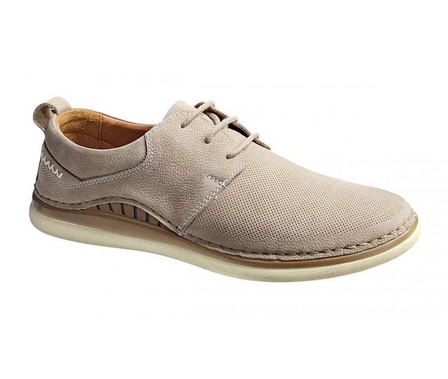 Pantofi casual barbati din piele naturala bej - Model Colin 547B