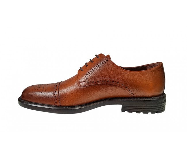 Pantofi barbati, casual, din piele naturala, maro, TEST - SCV613M