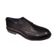 Pantofi barbati, casual, din piele naturala, negru satin, TEST - SCV623N