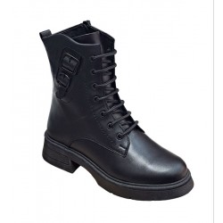 Ghete dama negre, casual, din piele naturala, SCV970N