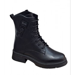 Ghete dama negre, casual, din piele naturala, SCV970N