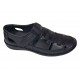 Sandale barbati casual din piele naturala Negru Box A280N