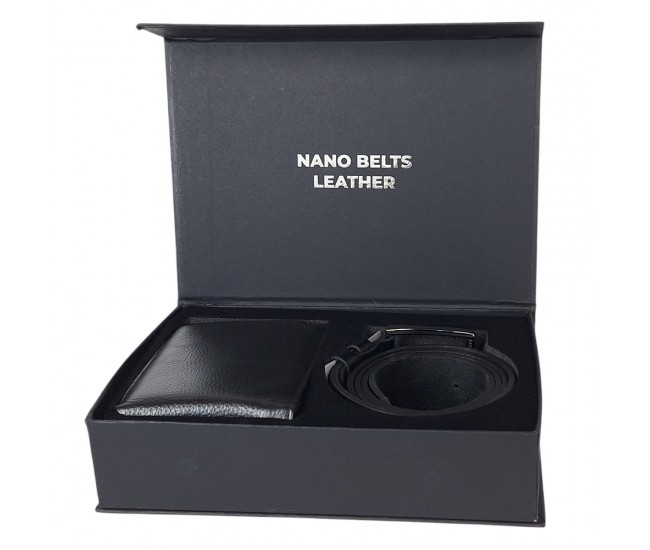 Set cadou pentru barbati - Include curea si portofel din piele naturala SET105N