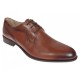 Pantofi barbati derby eleganti din piele naturala maro pe calapod lat SIR020M