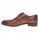 Pantofi barbati derby eleganti din piele naturala maro pe calapod lat SIR020M