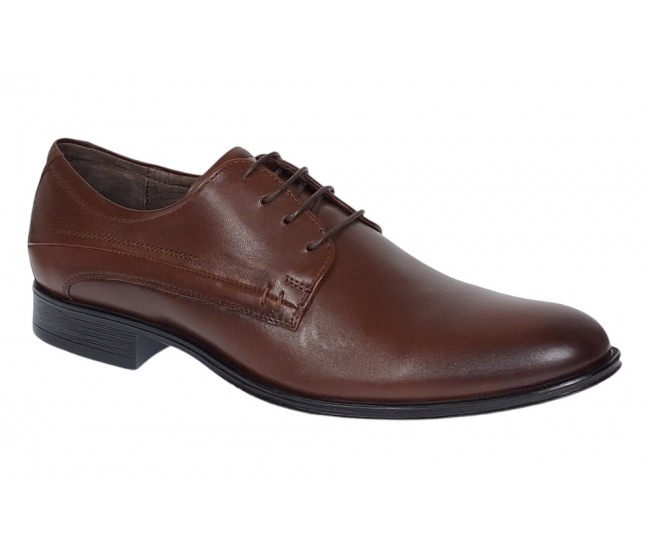 Pantofi barbati eleganti din piele naturala maro SIR769M