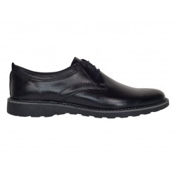 Pantofi barbati sport negri casual din piele naturala SP17NS