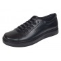 Pantofi barbati casual sport din piele naturala cu elastic negru Cairo SP2021CN