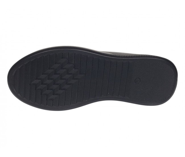 Pantofi barbati casual sport din piele naturala cu elastic negru Cairo SP2021CN