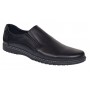 Pantofi barbati negri casual din piele naturala fara siret - De Suceava SP217ELN
