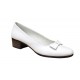 Pantofi dama casual din piele naturala , alb - STD21A