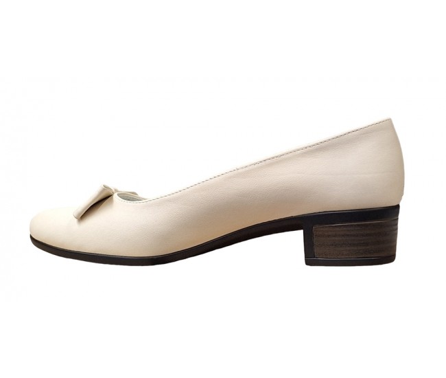 Pantofi dama din piele naturala Bej - STD21BEJ