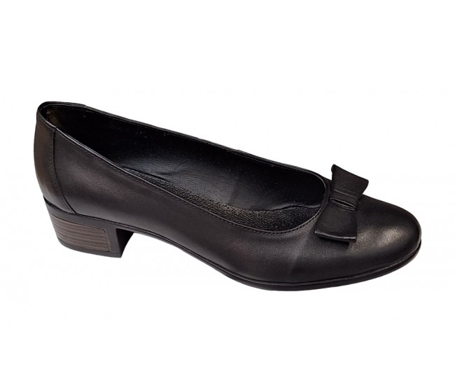 Pantofi dama din piele naturala Negru - STD21NBOX