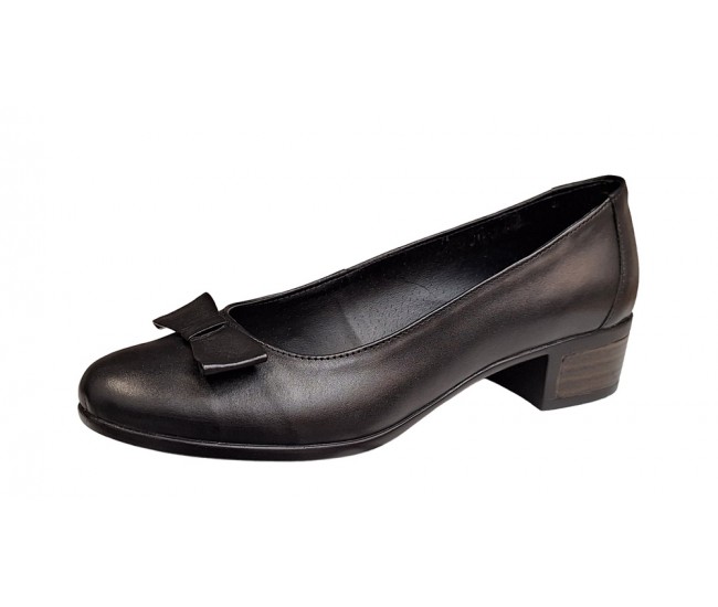 Pantofi dama din piele naturala Negru - STD21NBOX